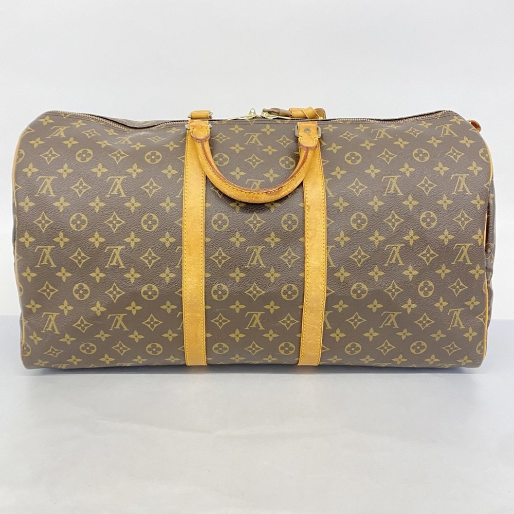 Louis Vuitton Monogram Keepall 55 Boston Bag M41424 Brown Men's and Women's - Picture 13 of 13